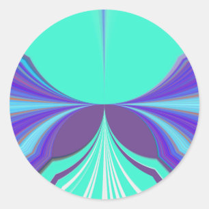 Adesivo Belo e espantoso Design de padrão ciano roxo