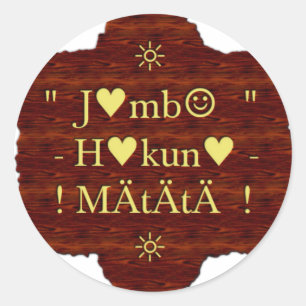 Adesivo Belo e incrível jambo Hakunamatata Inspiration