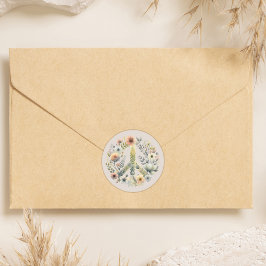 Adesivo Belo Floral dos anos 70 - Sinal de Paz Retroativo