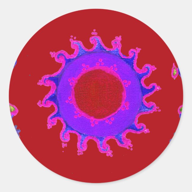 Adesivo Belo Incrível Motif Mehndi Maroon Art. (Frente)