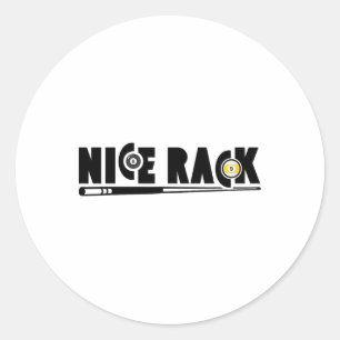 Adesivo Belo jogador de Piscina de rack, engraçadinho 1