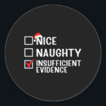 Adesivo Belo Jurista de Provas Insuficientes Christma<br><div class="desc">Bela lista de Natal do Advogado Imparável</div>