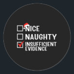 Adesivo Belo Jurista de Provas Insuficientes Christma<br><div class="desc">Bela lista de Natal do Advogado Imparável</div>