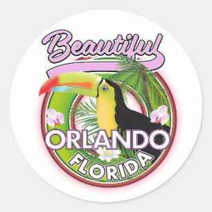 Adesivo Belo logotipo de viagem Miami Orlando