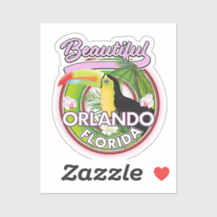 Adesivo Belo logotipo de viagem Miami Orlando