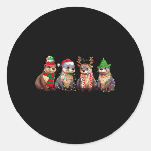 Adesivo Belo Natal Pajama Diversão Xmas Luz Animal