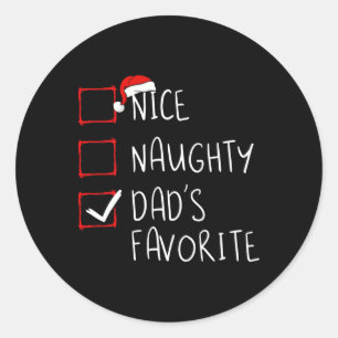 Adesivo Belo Pai Maroto Favorito Lista De Natal Xmas Fa