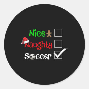 Adesivo Belo Papai noel de futebol malvado Pyjam de Natal