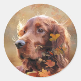 Adesivo Belo Red Setter Irlandês