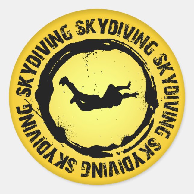 Adesivo Belo Selo Skydiving (Frente)