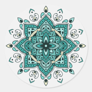 Adesivo Belo Turquoise Mandala design