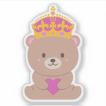 Belo Urso da Princesa Real, Rosa-Rosa, Cute Kawaii
