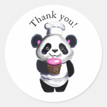 Belo Urso de Panda Obrigado, Sticker