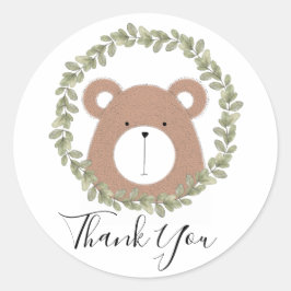 Adesivo Belo Urso Obrigado, Sticker