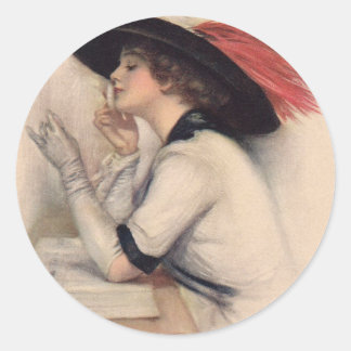 Adesivo Belo voto feminino - Vintage Suffrage Fashion