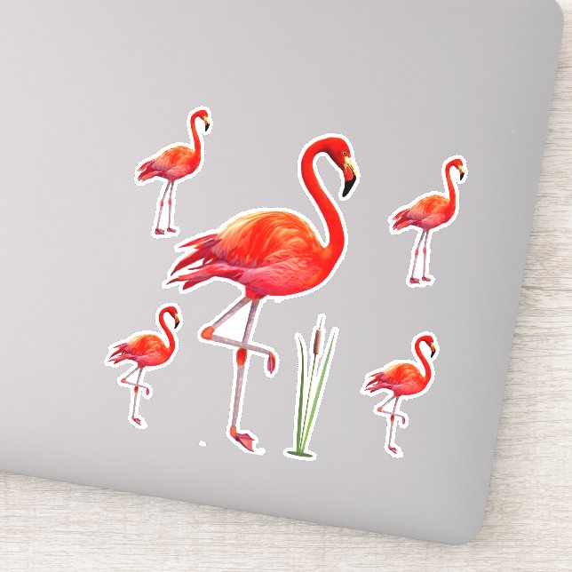 Adesivo Belos Flamingos (Detalhe)