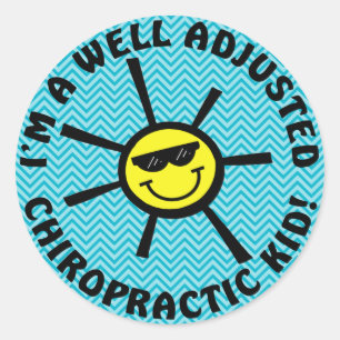 Adesivo Bem Ajustado, Kid Stickers Chiropractic