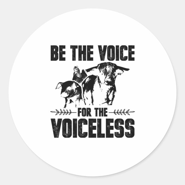 Adesivo Bem-estar dos animais | Presentes De Vegan Vegetar (Frente)