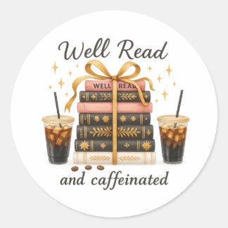 Adesivo Bem Lido e Cafeinado Livro do Lover BookTok Gift