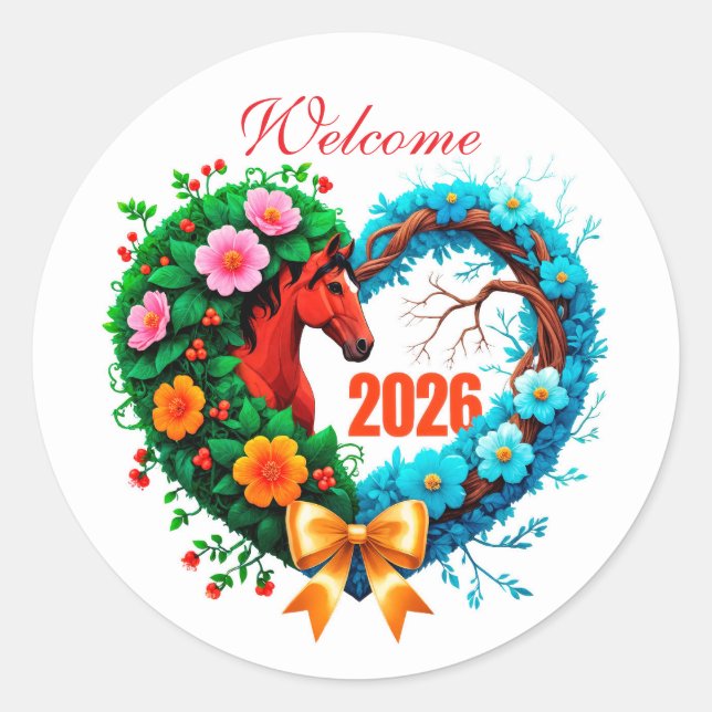 Adesivo Bem-vindo 2026 (Frente)