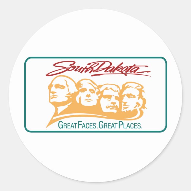Adesivo Bem-vindo à Dakota do Sul - Sinal de Estrada dos E (Frente)