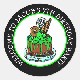 Adesivo Bem-vindo à minha Festa de aniversário