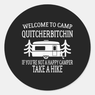 Adesivo Bem-vindo ao Acampamento Quitcherin - Acampamento