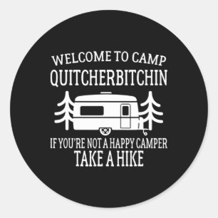 Adesivo Bem-vindo ao Acampamento Quitcherin - Acampamento