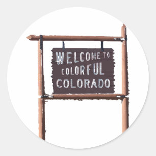 Adesivo bem-vindo ao Colorado