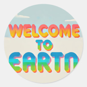 Adesivo Bem-vindo ao Earth Sticker - Orgulho Planetário pa