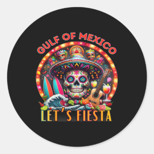 Adesivo Bem-Vindo Ao Golfo Do México Cinco De Mayo Retro B