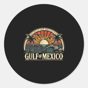 Adesivo Bem-Vindo Ao Golfo Do México, Retro Beach Surf