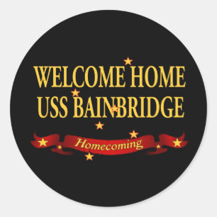 Adesivo Bem-vindo ao Home USS Bainbridge