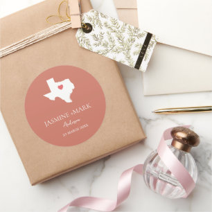 Adesivo Bem-vindo ao Texas Festa de casamento Custom