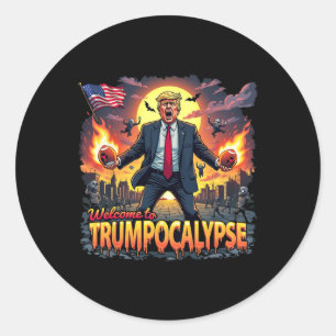 Adesivo Bem-vindo ao Trump-ocalypse Engraçado Donald Trump