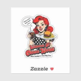 Adesivo Bem-Vindo Ao Vinheta De Vinil Com Corte Personaliz