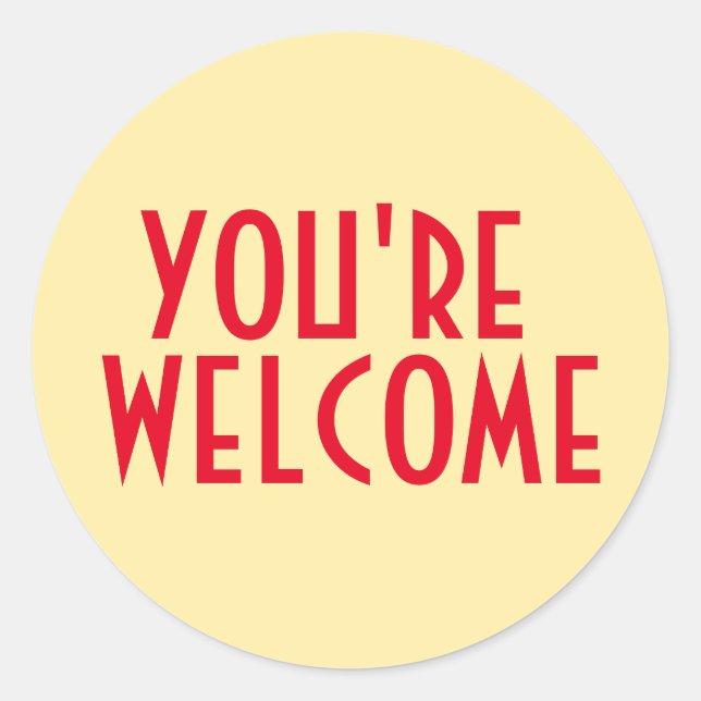 Adesivo Bem-vindo, Sticker (Frente)