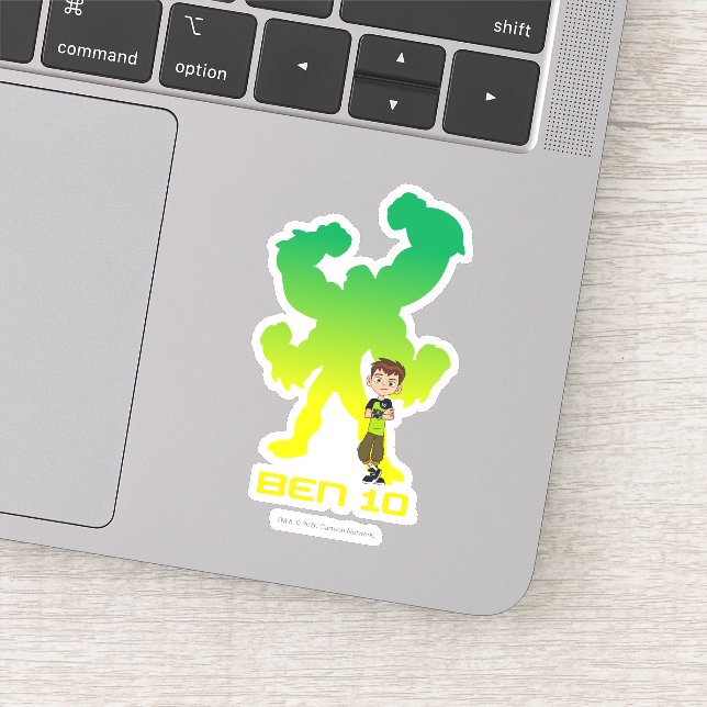 Adesivo Ben 10 e Quatro Braços Sombra (Detalhe)