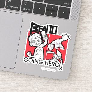 Adesivo Ben 10 indo para o herói