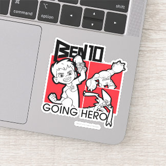Adesivo Ben 10 indo para o herói
