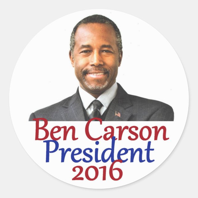Adesivo Ben CARSON 2016 (Frente)