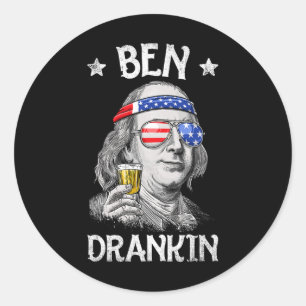 Adesivo Ben Drankin 4 De Julho Benjamin Franklin Men Amer