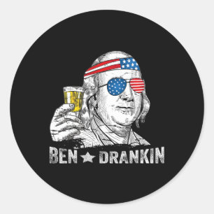 Adesivo Ben Drankin - Cerveja do Bebendo Benjamin Franklin