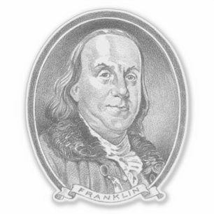 Adesivo Ben Franklin