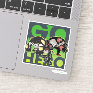 Adesivo Ben Tennyson, Cannonbolt e Quatro Braços - Ir Heró