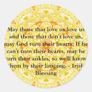 Adesivo Bênção irlandesa cómico de IRELAND