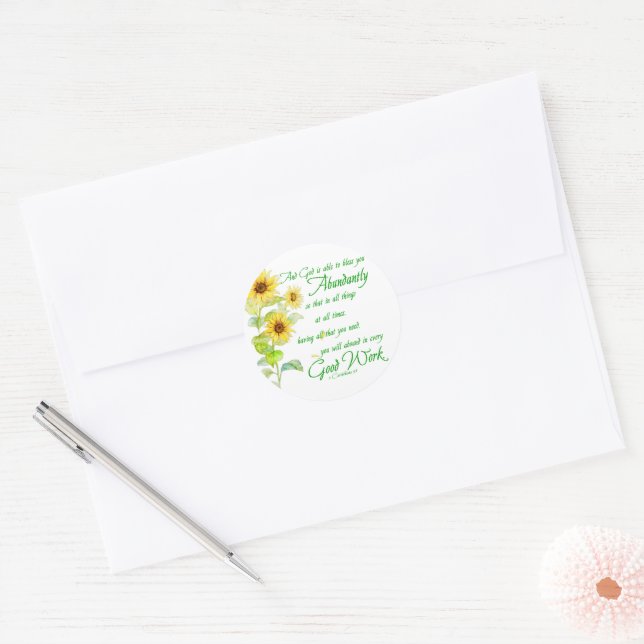 Adesivo Bênçãos abundantes (Envelope)