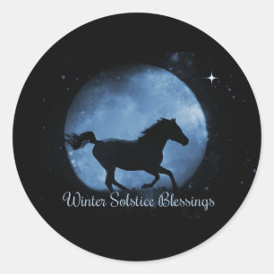 Adesivo Bênçãos de solstício para cavalos e luas