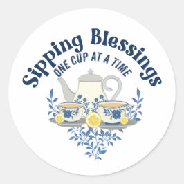Adesivo Bênçãos de um copo de cada vez