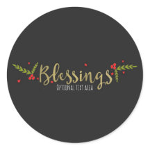 Bênçãos Preto Dourado & Vermelho Natal Feriado